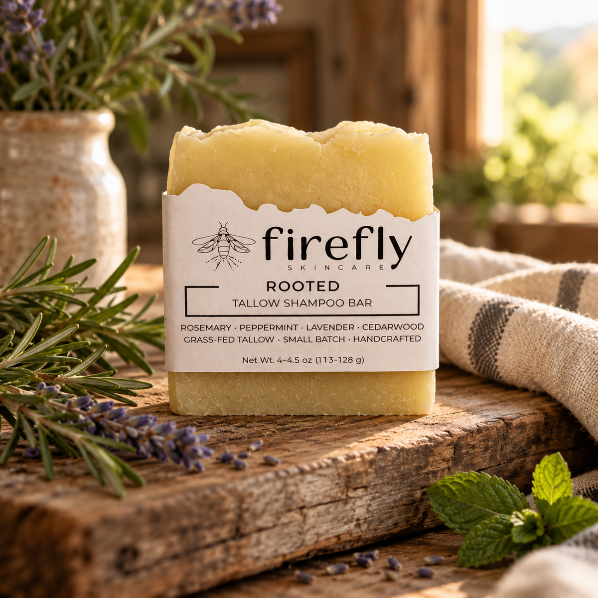 Rooted | Tallow Shampoo Bar